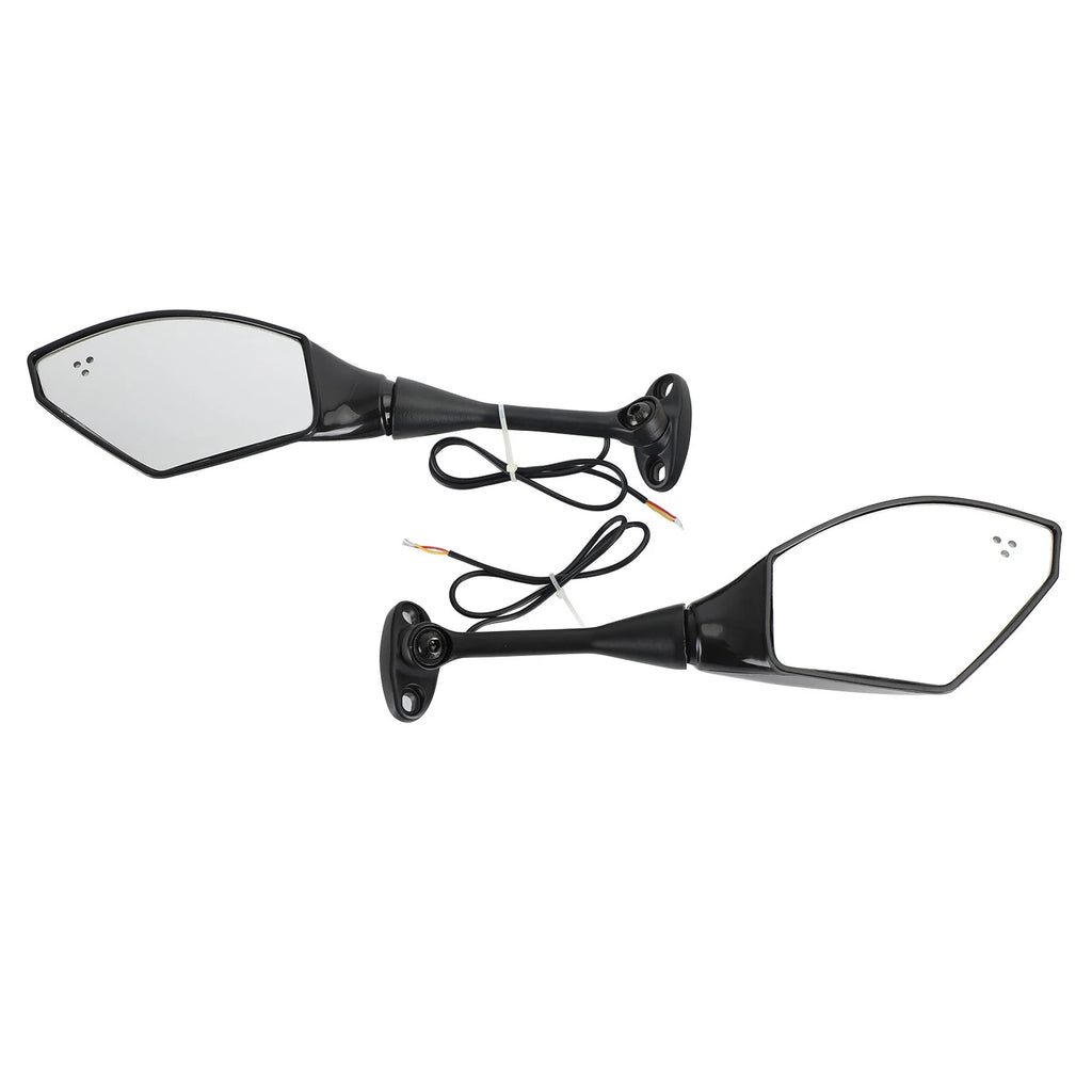 Rear View Mirrors with LED Turn Signals for Honda CBR600RR (2003–2014) CBR1000RR (2004–2007)