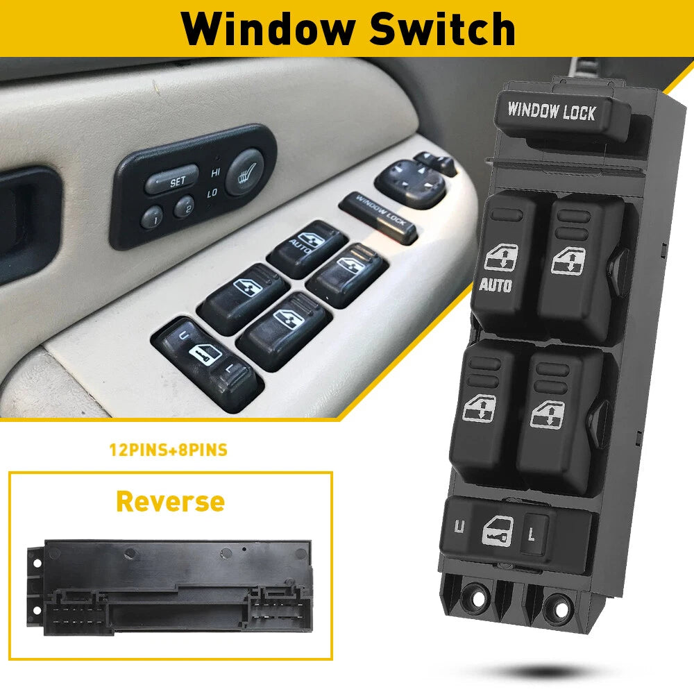 Control Window Switch for Chevy Silverado 1500 (2001–2002)