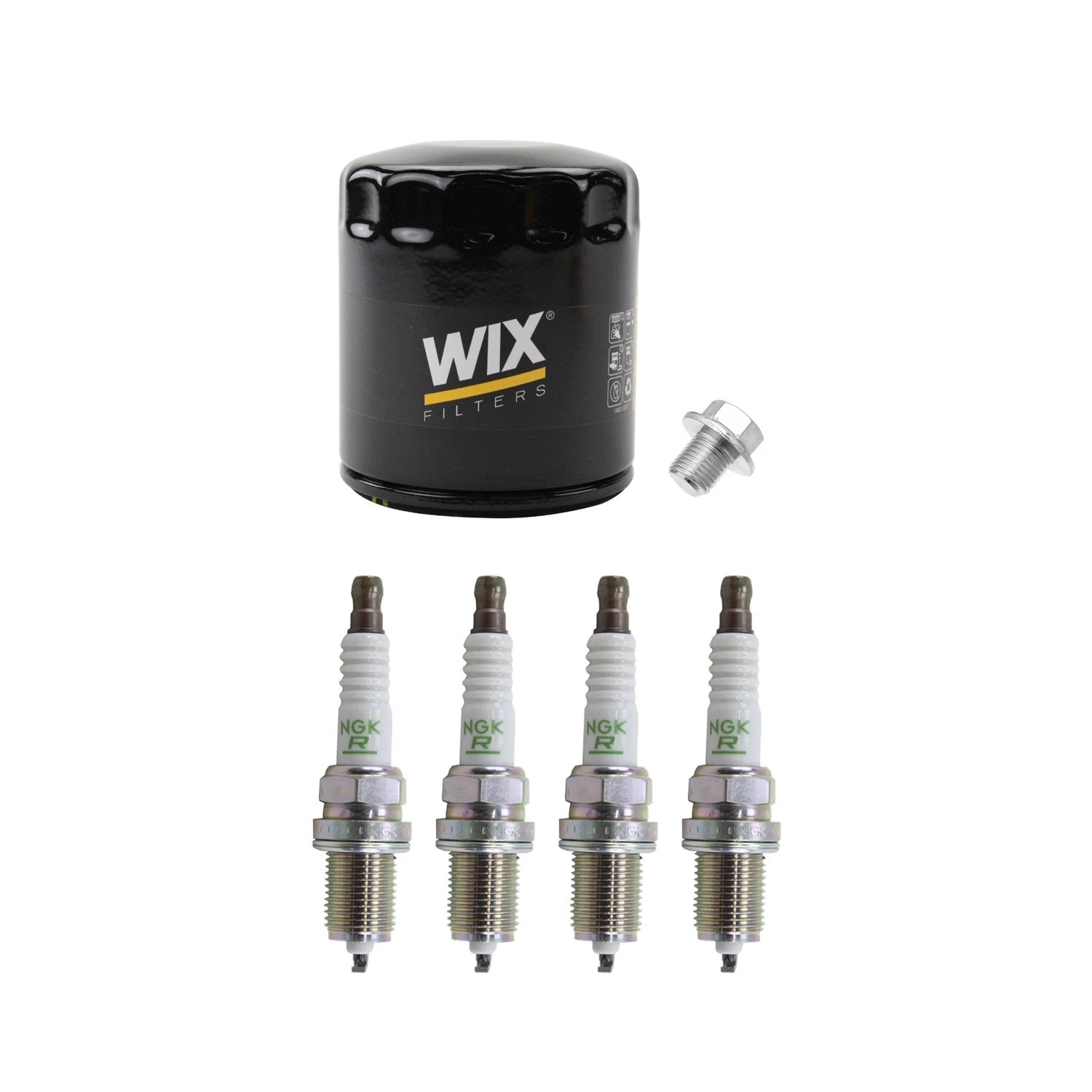 Wix Engine Oil Filter & NGK V-Power Spark Plugs Kit for Toyota Previa (1991–1997)