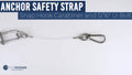 12-Inch Anchor Safety Strap for Universal Use (PVC Coated, Stainless Steel)
