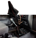 Manual Shift Boot for Jeep Wrangler (2003–2006) Carbon Fiber Red Stitch