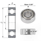 Deep Groove Ball Bearing 4x10x4mm for Scooter Skateboard (1040ZZ)