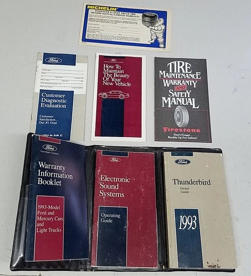 Owners Manual Collection with Case for Thunderbird (1993)