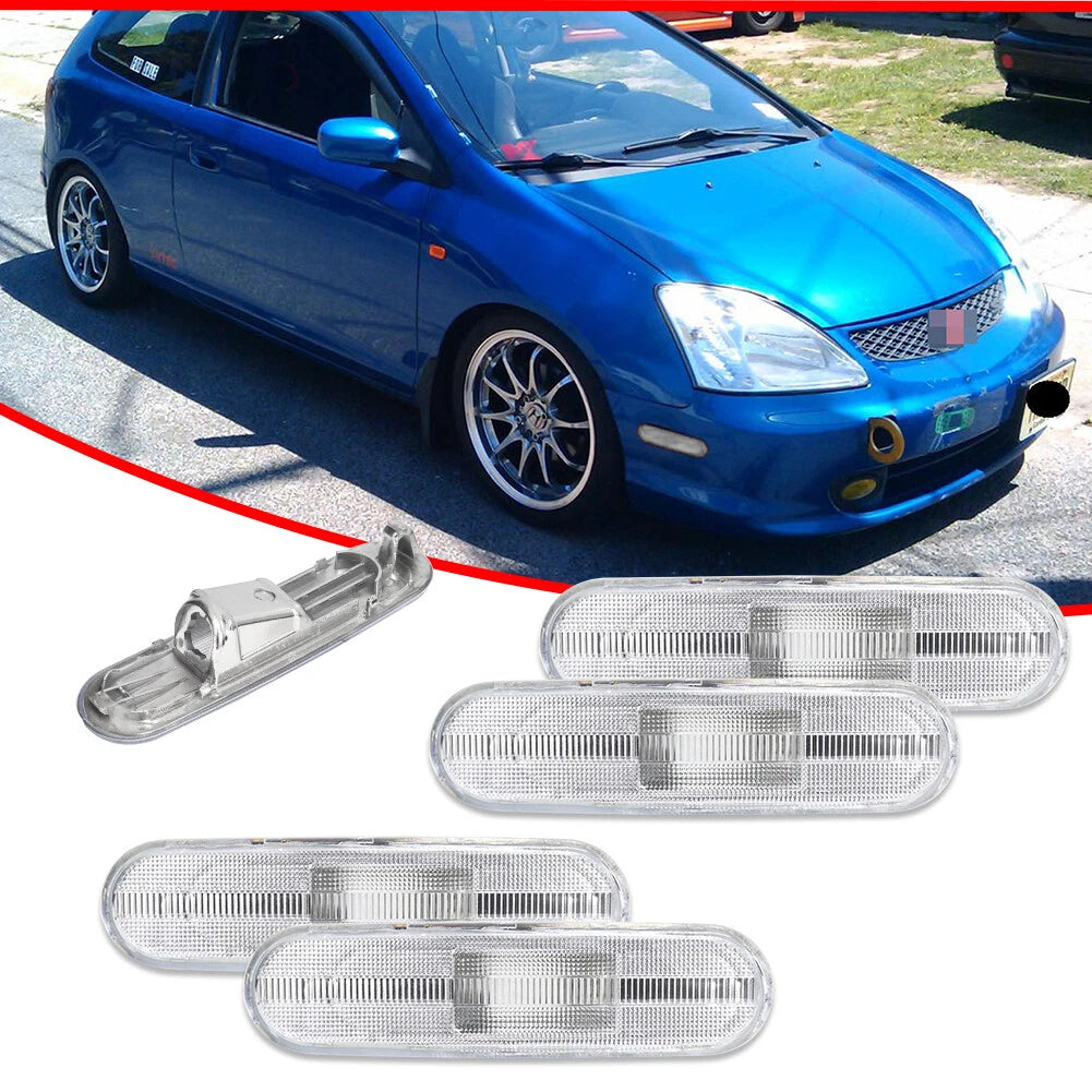 Clear Side Marker Light Housing for Honda Civic Si (2002–2005)