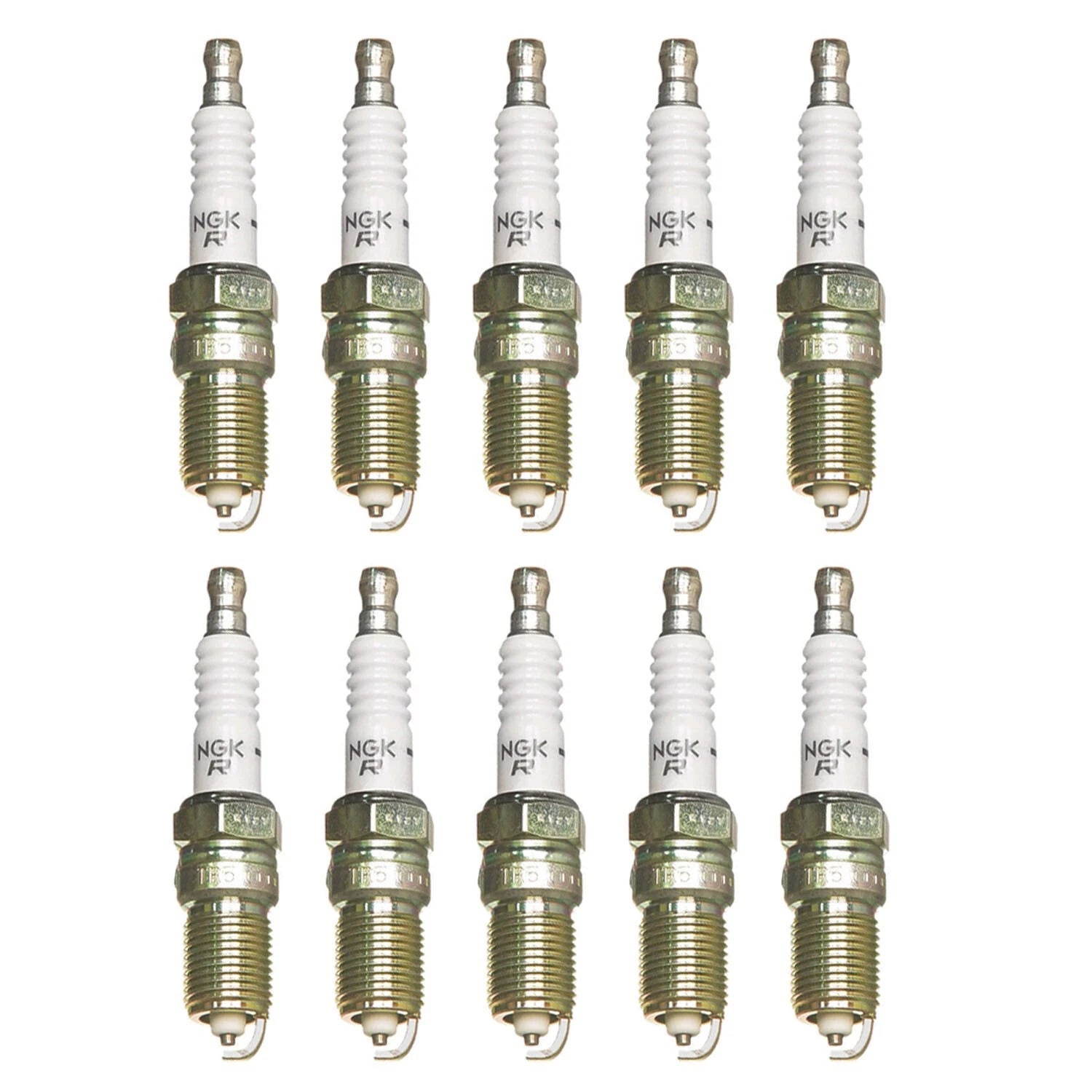 NGK V-Power Spark Plug Set of 10 for (Gap 0.040)