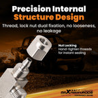 Pair Stainless Steel Pneumatic Air Pipe Quick Fitting Connectors for [Make Model] ([YYYY-YYYY])