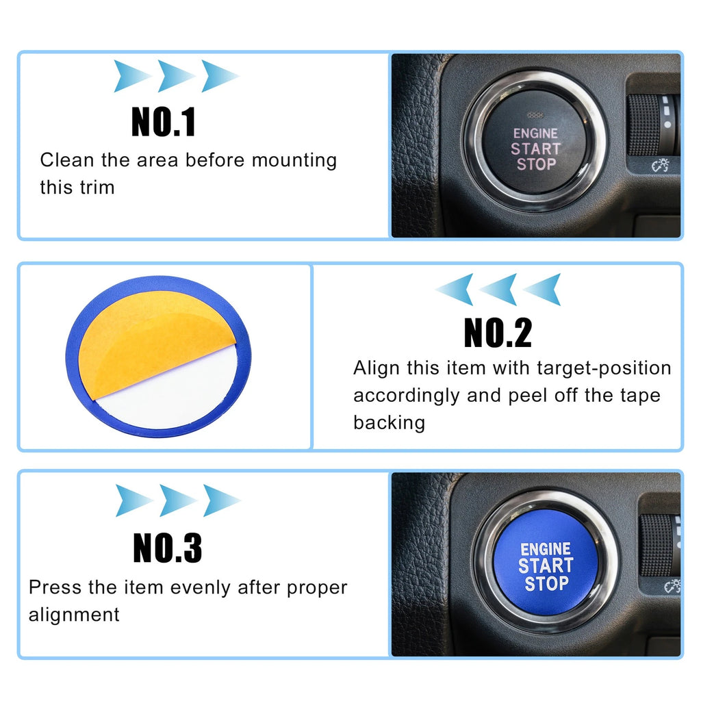 Engine Start Stop Button Cover Sticker for Toyota Camry (731618373360)