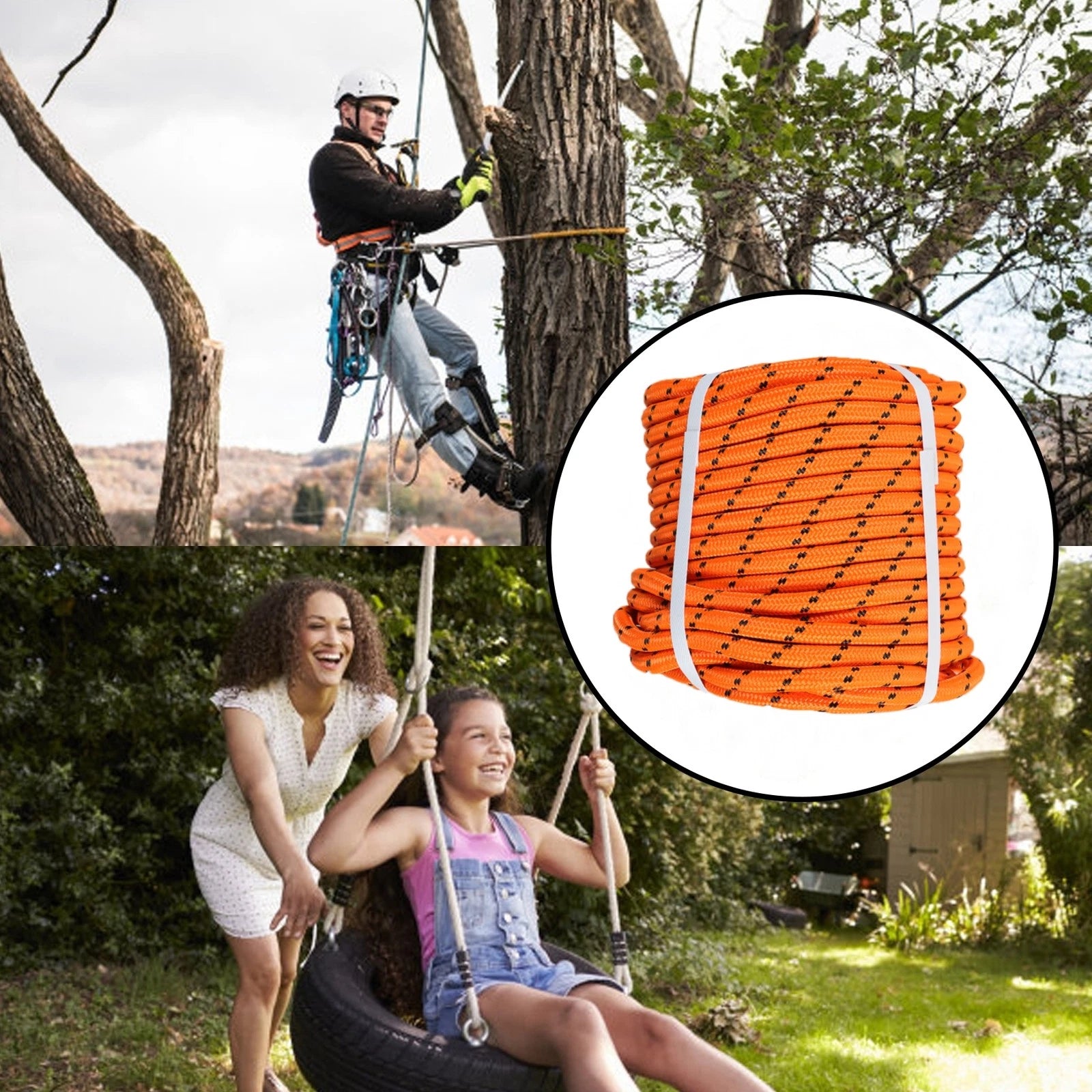 Double Braid Polyester Bull Rope for Heavy-Duty Use (200')