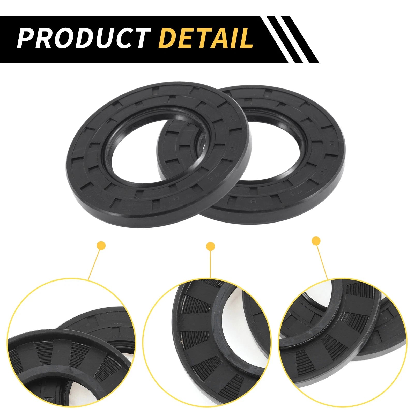 Set of 5 Oil Seal Rotary Shaft Seal NBR Rubber 40x75x8mm