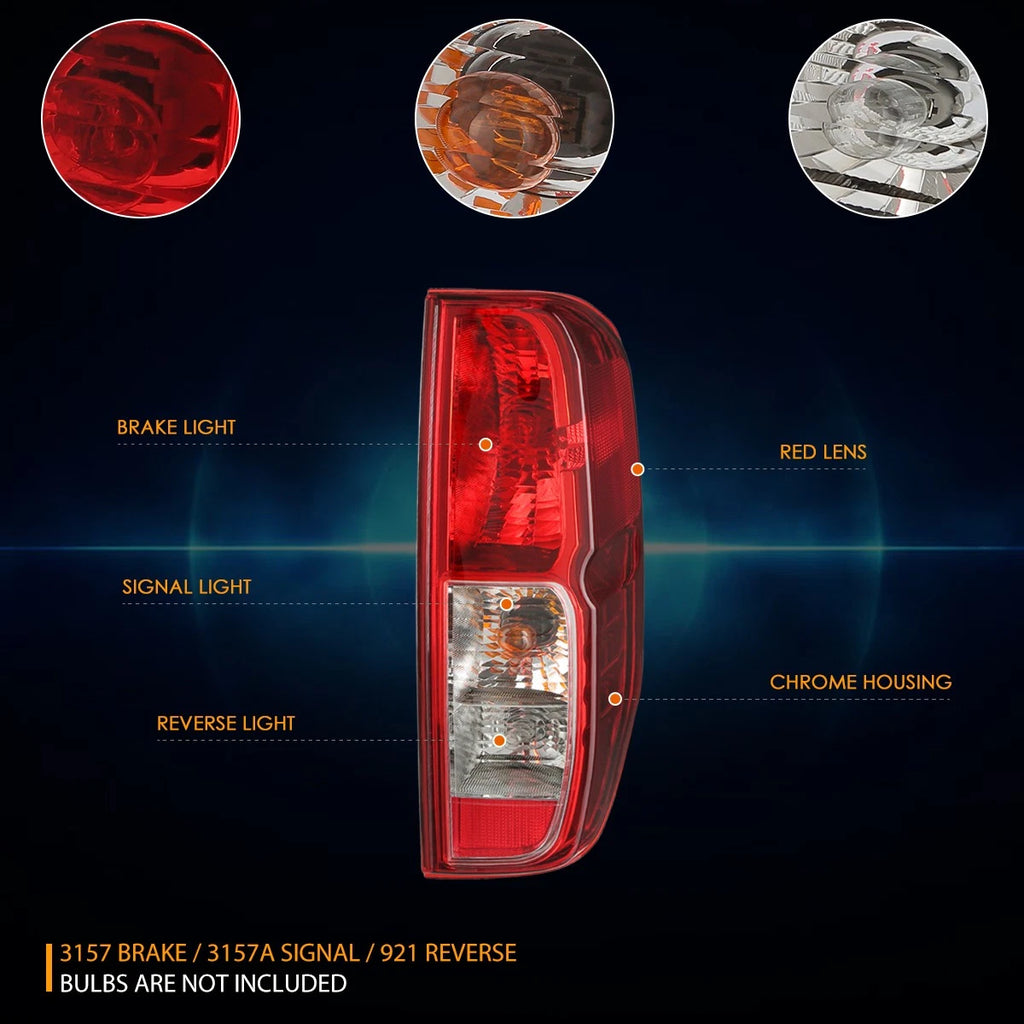 Right LED Chrome Tail Light Brake Lamp for Nissan Frontier Suzuki Equator (2005–2021)