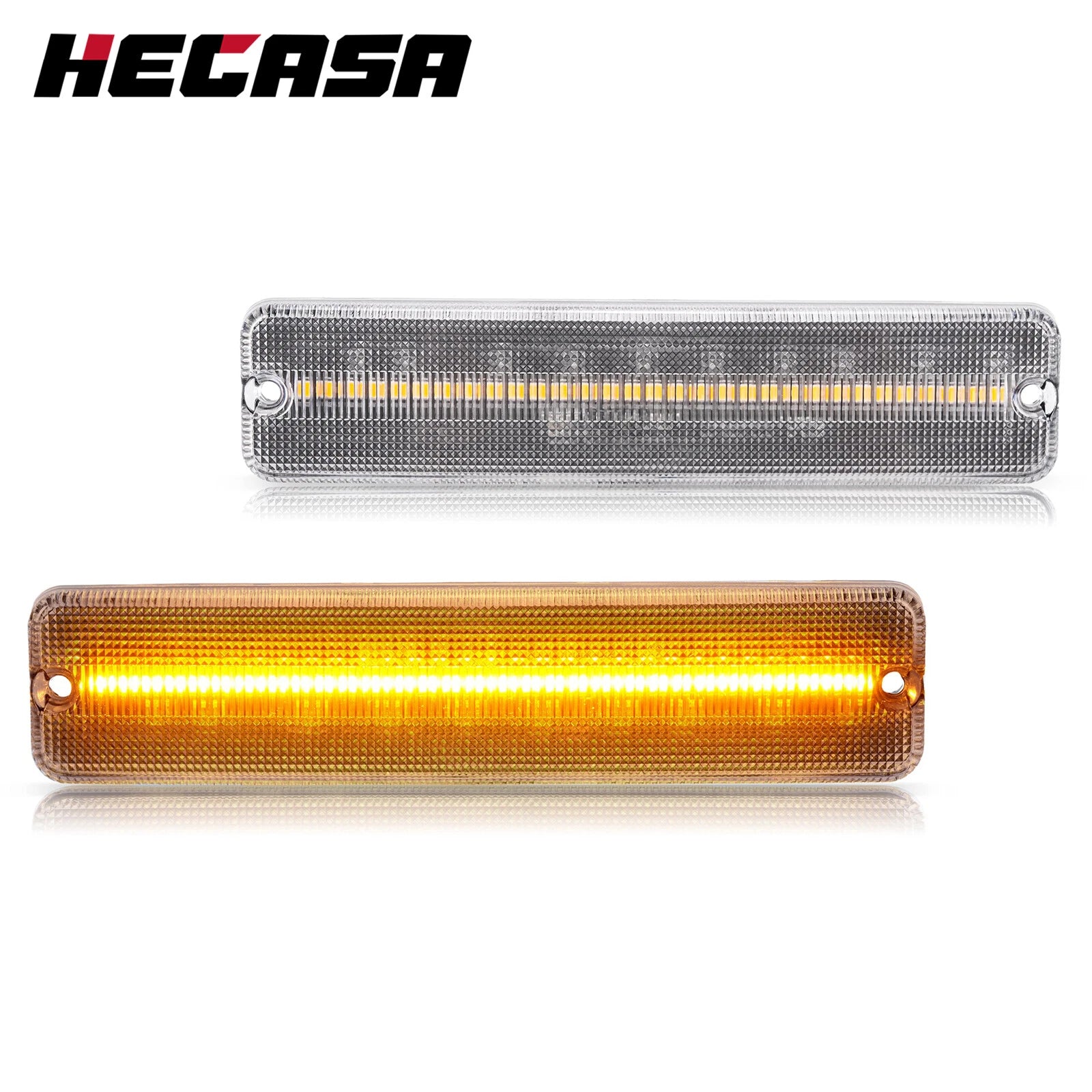 LED Clear Amber Side Marker Lights for Jeep Wrangler YJ (1987–1995) CH2550105