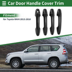 Car Door Handle Cover Trim for Toyota RAV4 (2013–2018) Carbon Fiber Black