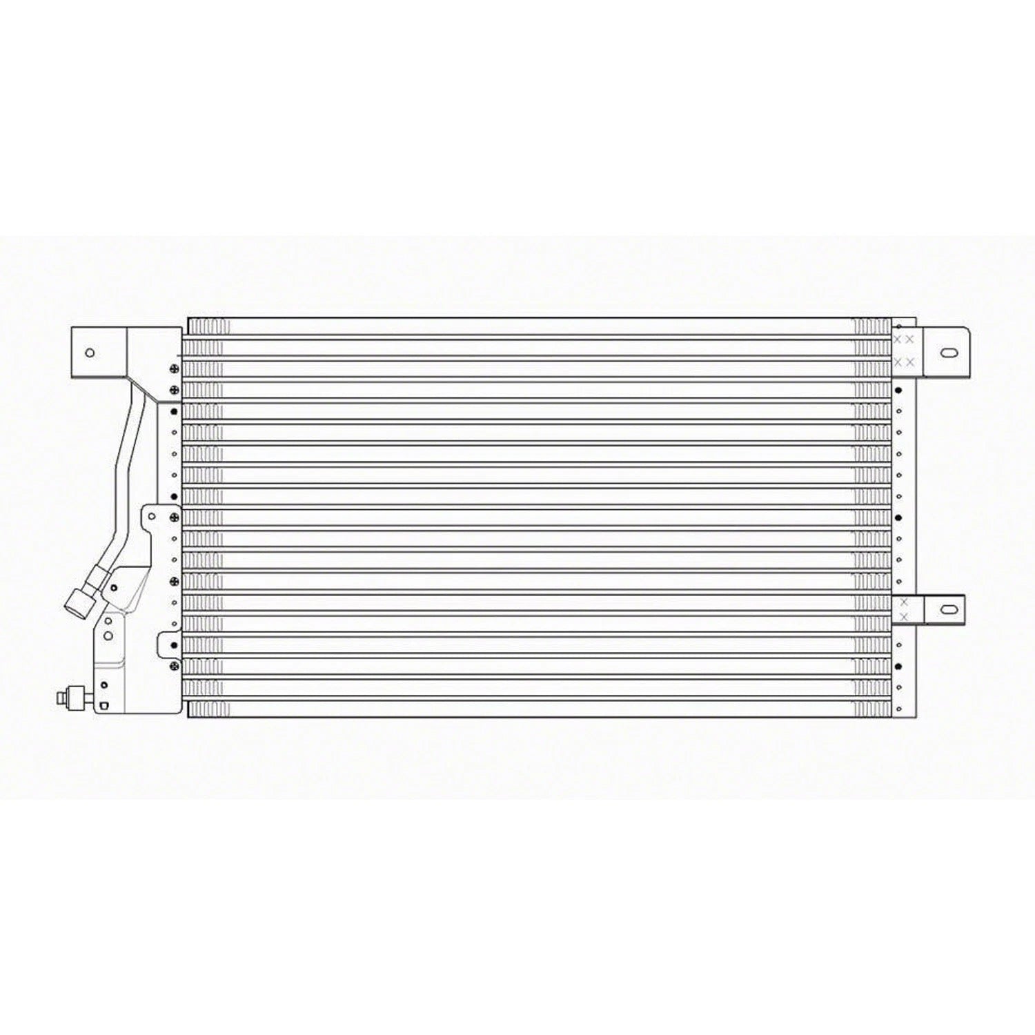 Replacement A/C Condenser Repair Part For 1997-2005 Mercury Sable