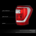 Chrome Housing Red Lens Tail Light for Ford Expedition (2018–2021)
