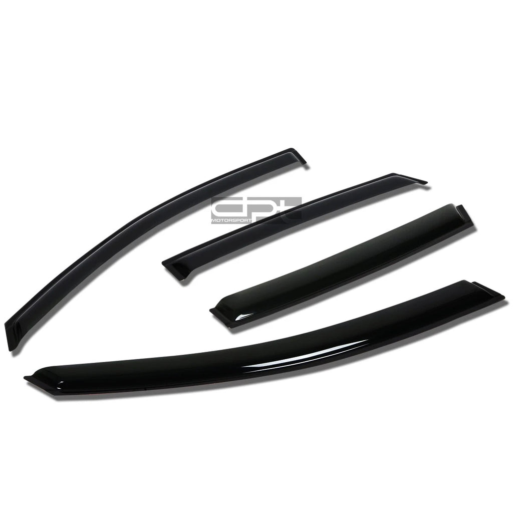 Set of 4 Smoke Tint Window Visors for Ford Focus Sedan (2002–2006)