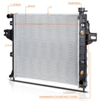 Aluminum Core Radiator for Jeep Grand Cherokee 4.7 AT (1999–2000) DPI-2263