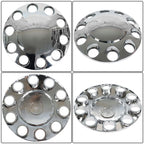 Set of 33mm Chrome Lug Nuts for Semi Truck