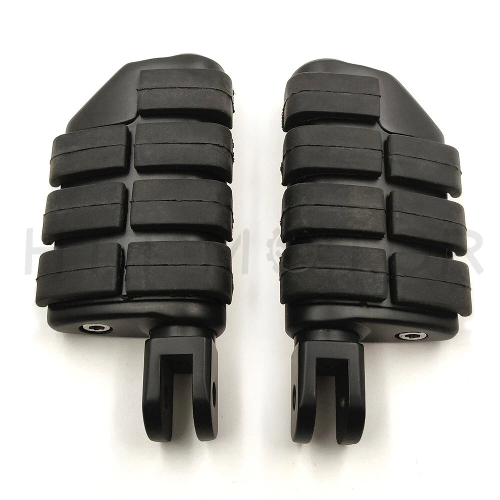 Black Dually Footpegs for Harley FXBB FXBR FXBRS FXLR (2018–2023)