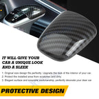 Carbon Fiber Grain Gear Shift Knob Cap for Dodge Challenger Charger (2015-2023)