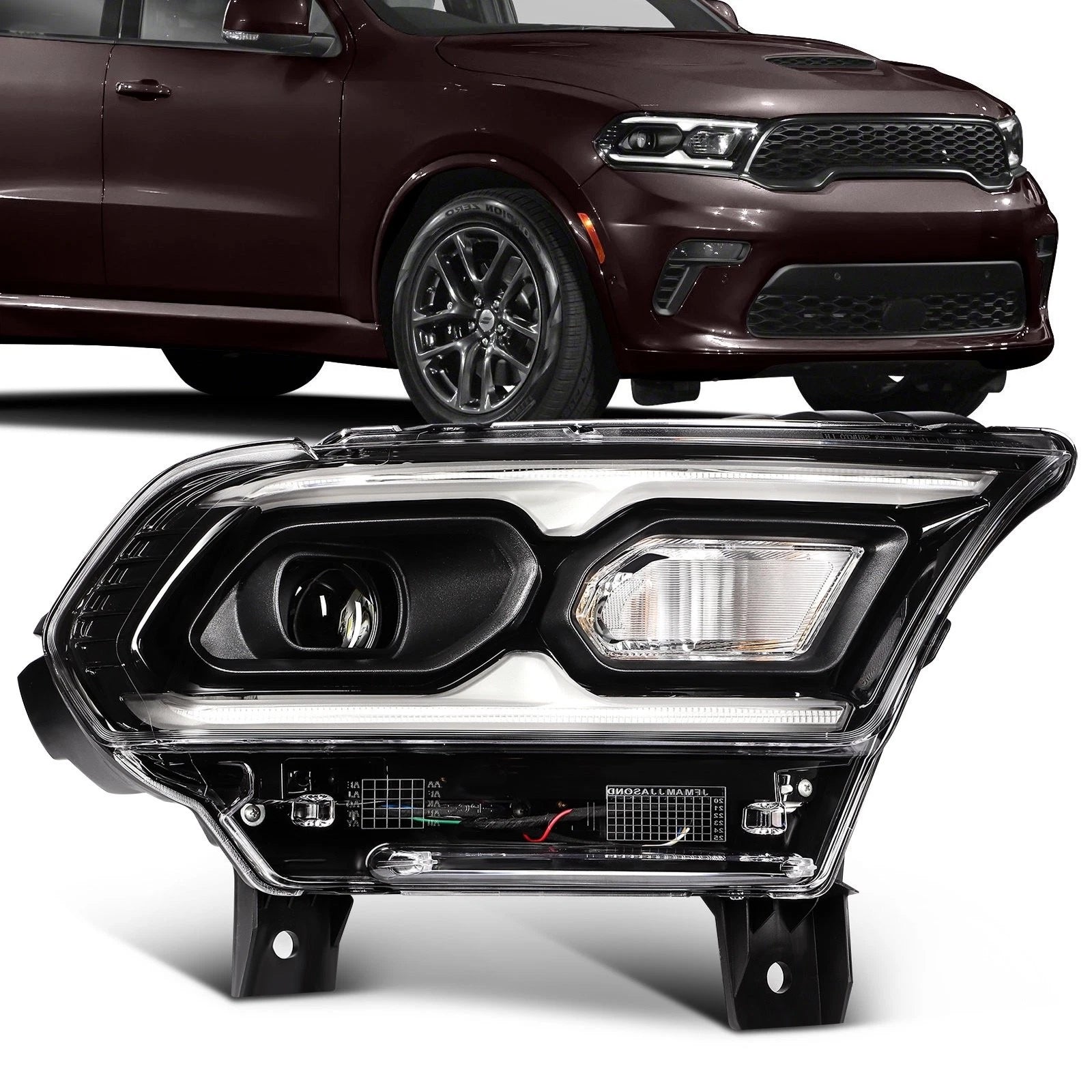 Right Side LED Headlight Assembly for Dodge Durango (2021–2024)