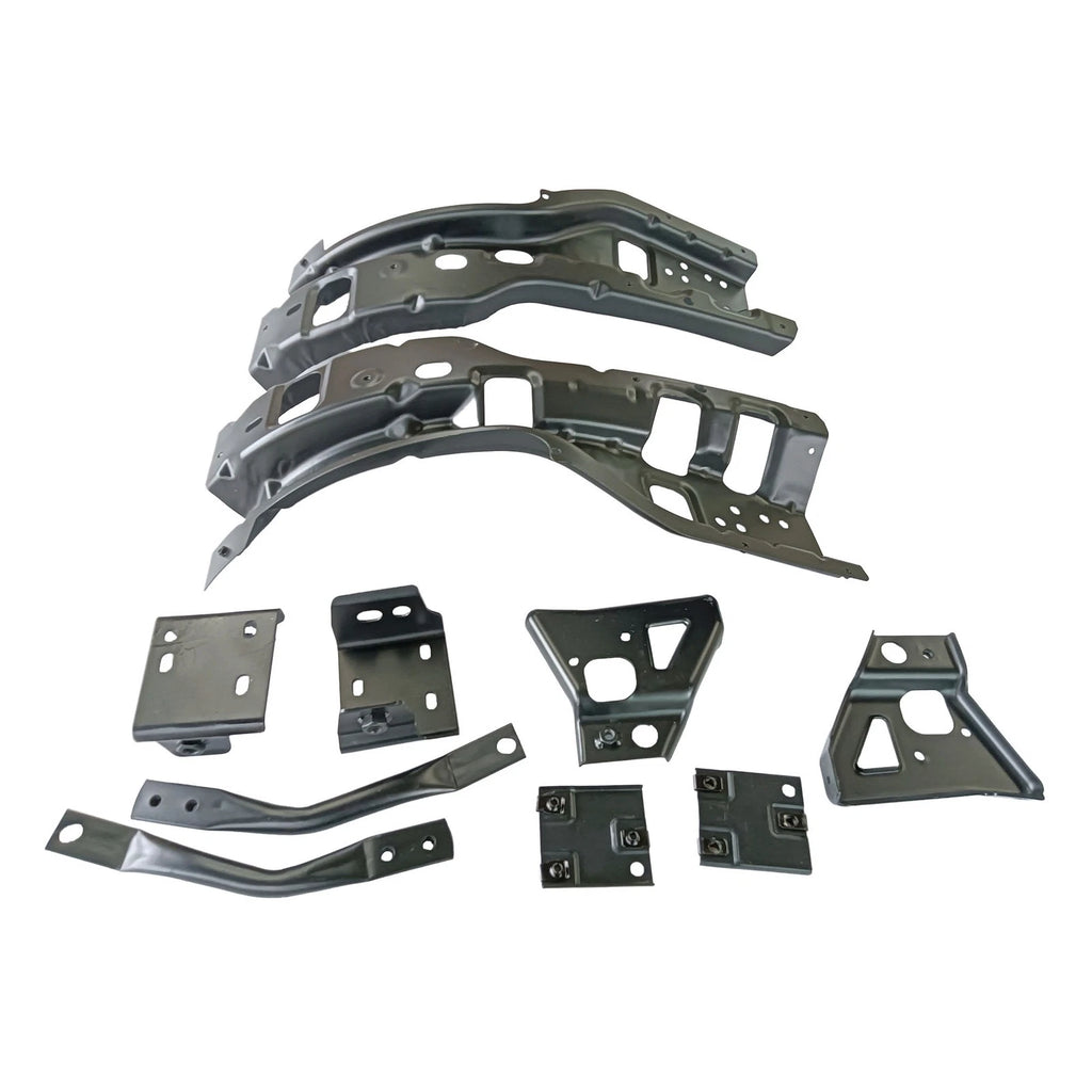 Set of 10 Front Bumper Impact Bracket Braces for Silverado 2500HD (2011-2014)
