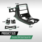 Double Din Radio Dash Installation Kit for Corvette C5 (1997–2004) Carbon Look