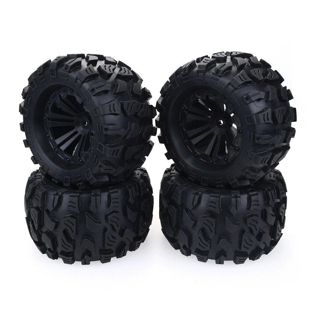 Set of 4 Wheels Tires for HPI Savage XS TM Flux Racing (1/10)