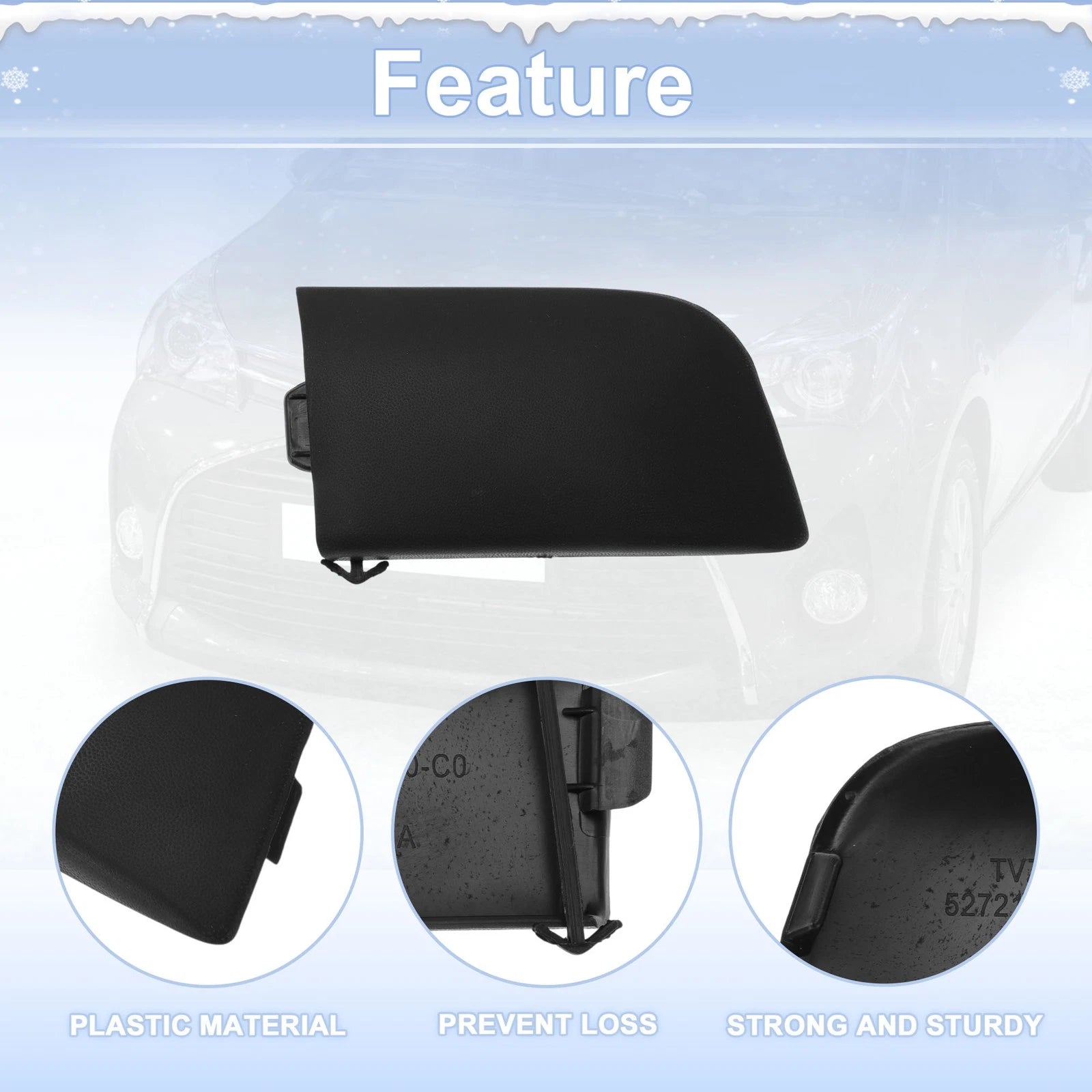 Tow Hook Cover Cap for Toyota Corolla (2007–2009) No. 5212702220