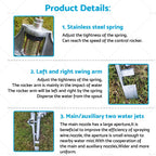 1'' Irrigation Spray Tool for 360° Adjustable Impact Area