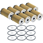 Set of 9 Engine Oil Filters for Hyundai Kia V6 (StdAsp GAS)