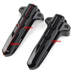 Pair Front Lower Fork Leg Covers Red LED for Harley FLHR FLHTK FLHX (2014–2020)