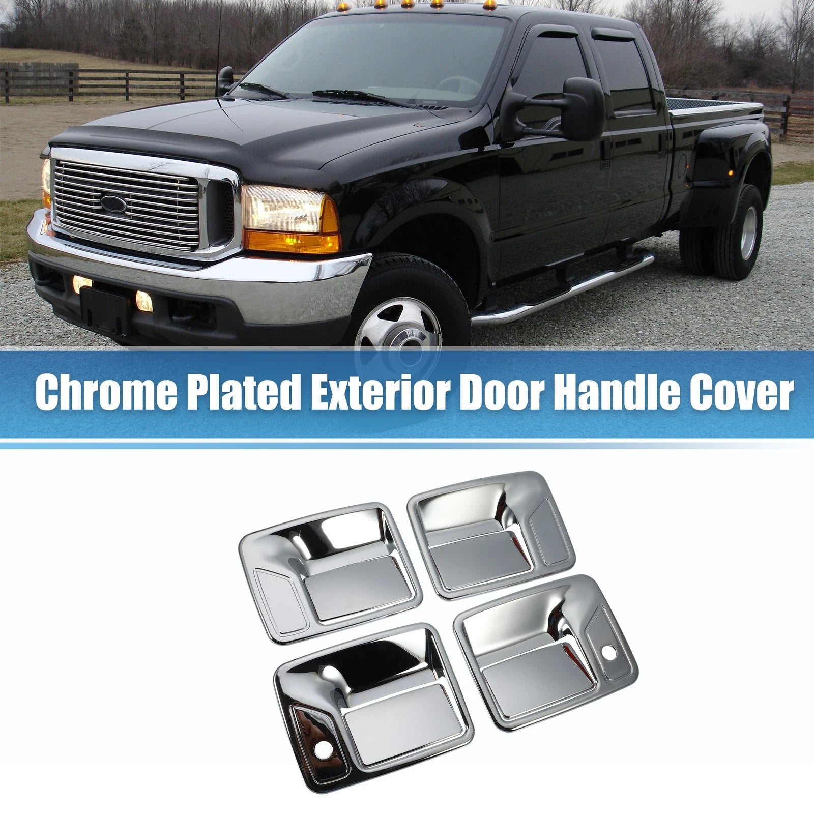 Exterior Door Handle Covers for Ford F250 F350 F450 F550 Super Duty (2008–2016)