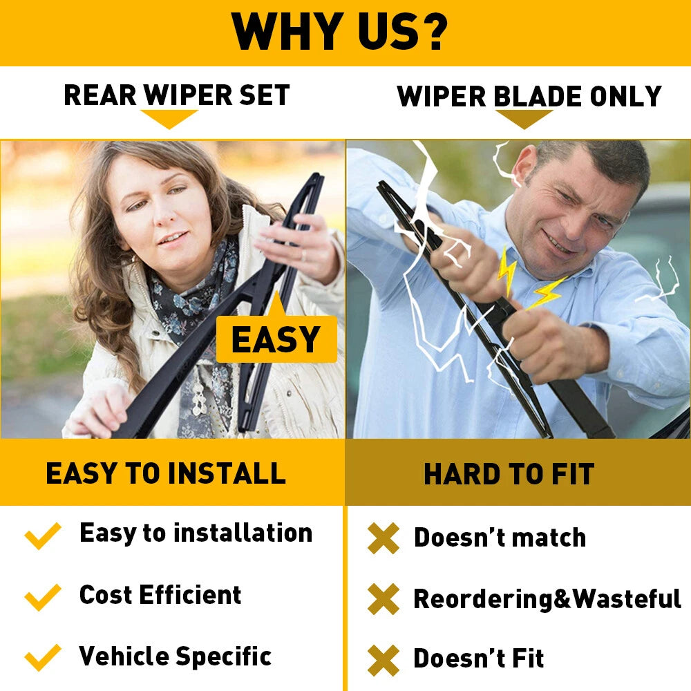 Rear Windshield Wiper Arm and Blade for Chevy Sonic (2012–2018)