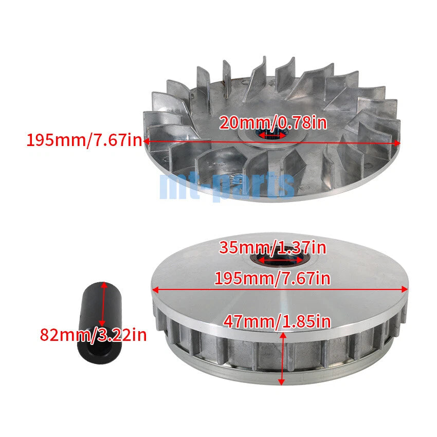Front Clutch Variator Pulley Set for Yamaha YXR660FA Rhino660 (2004–2007) 5KM-17611-00