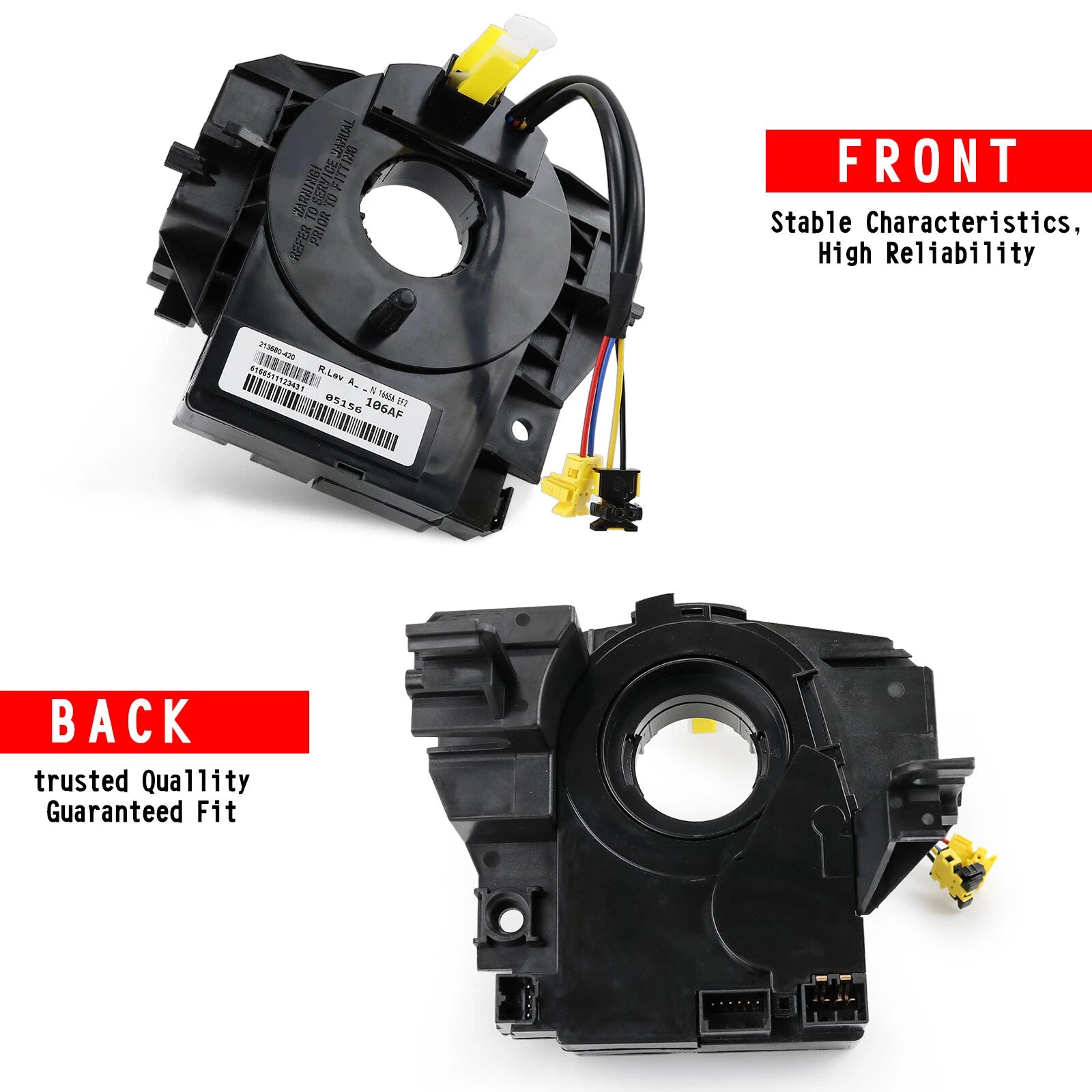 Clock Spring with Angle Sensor for Jeep Wrangler JK (2007–2018)