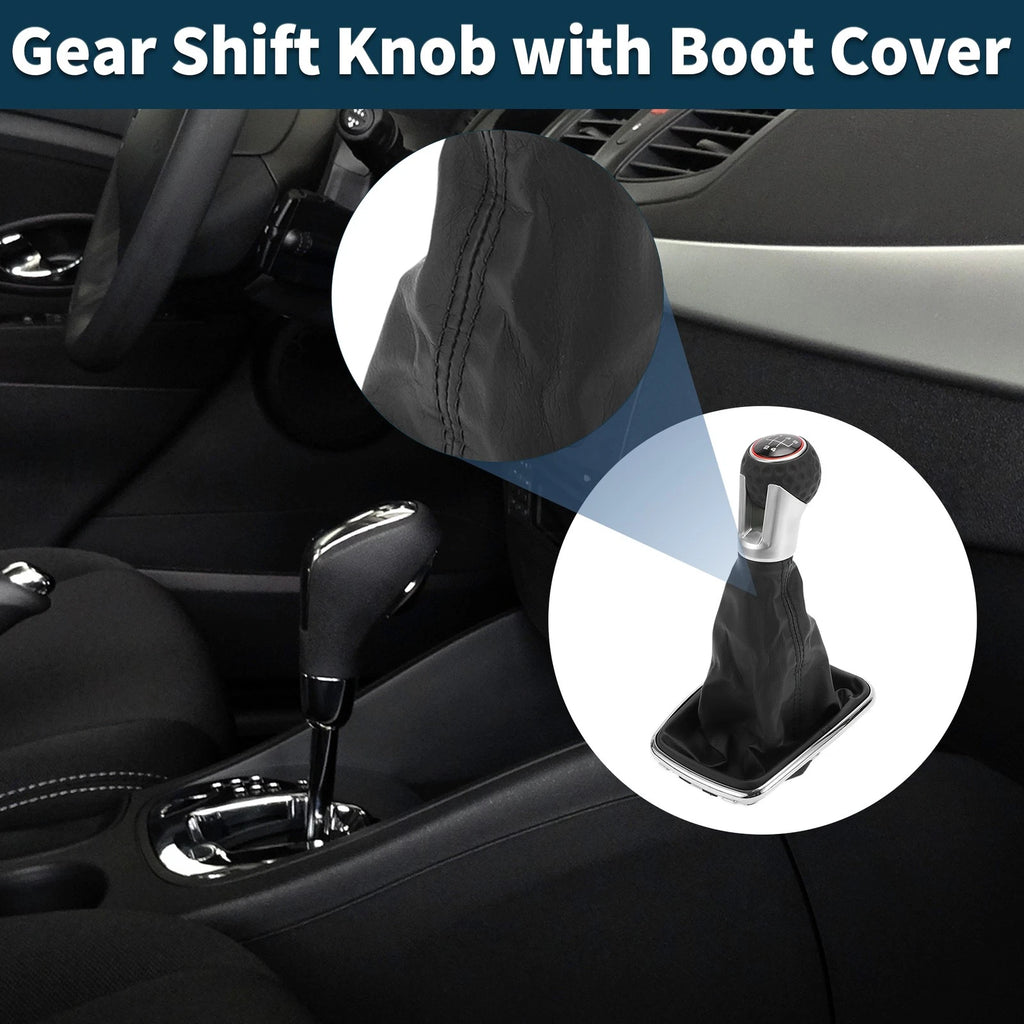5 Speed Gear Shifter Knob with Cover for Volkswagen Jetta Bora (1999–2004)