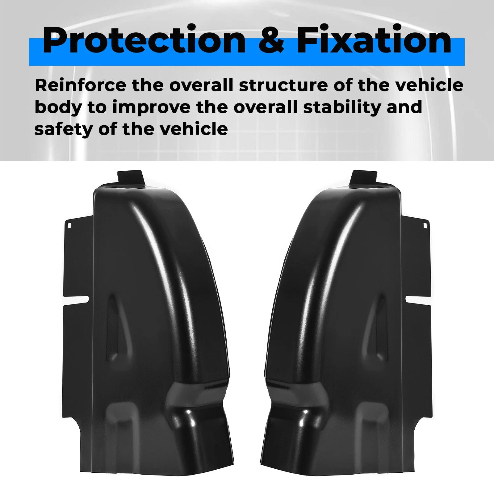 Set of 2 Cab Corners for Dodge Ram 1500 2500 3500 Quad Cab (2002–2008)