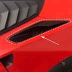 Rear Quarter Panel Scoops for Chevrolet Corvette (2014-2019) Carbon Flash