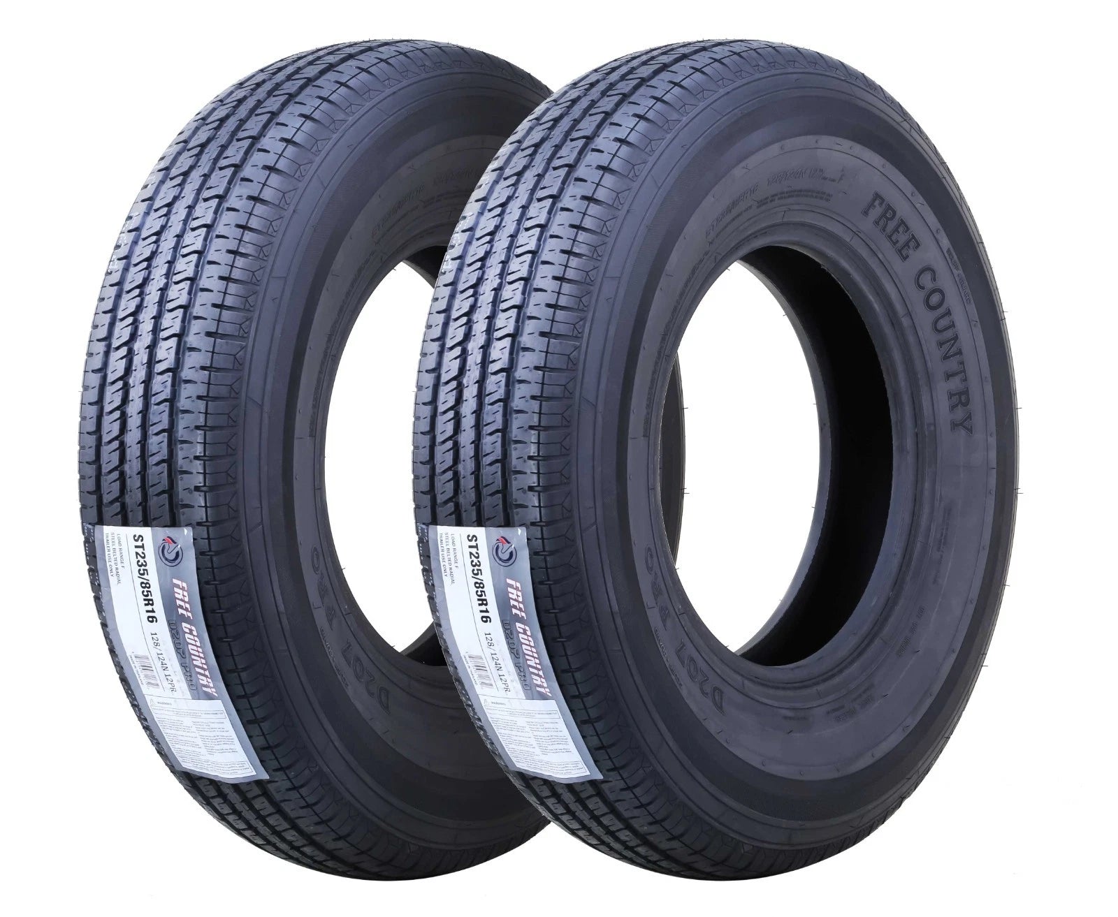 2 Trailer Tires ST235/85R16 12PR LR F with Scuff Guard for Trailer