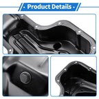 1 Pc Engine Oil Pan No.121010D010 for Toyota Corolla (1998–2008) Iron Black