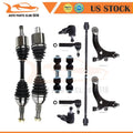 Set of 10 Front Control Arm Tie Rod Ends for Chevrolet Venture (1999–2005)