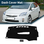 Dashboard Cover Mat for Toyota Prius 30 Series (2005–2015) - Black Set of 1