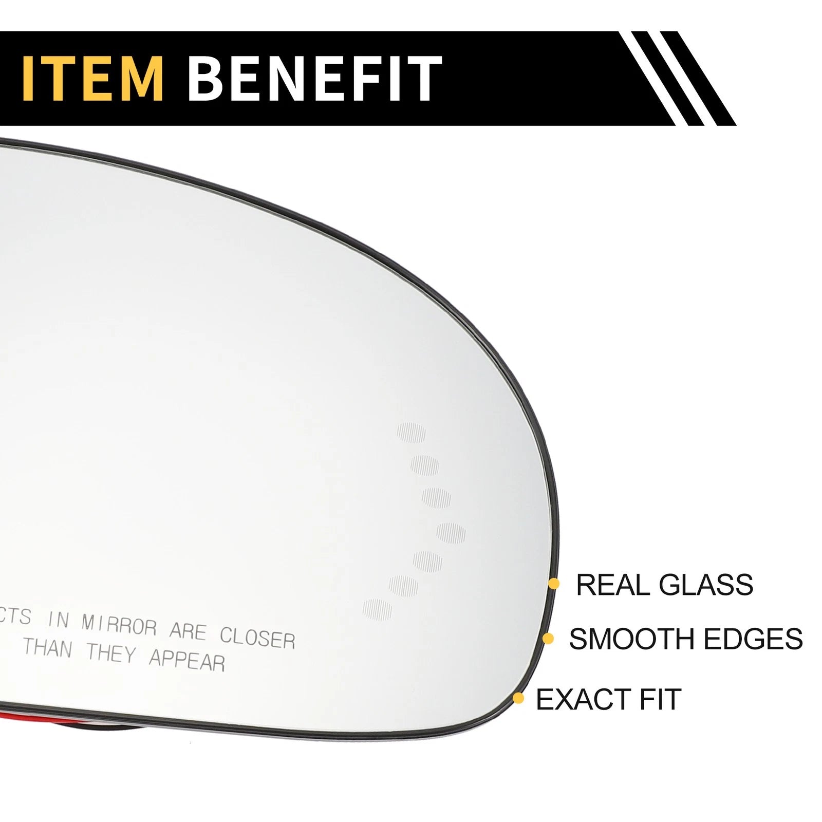 Heated Right Mirror Glass for GMC Sierra 2500 3500 HD (No. 15886196)