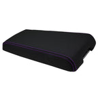 Console Armrest Cover for Jeep Liberty (2008–2013) Carbon Fiber Purple Stitch