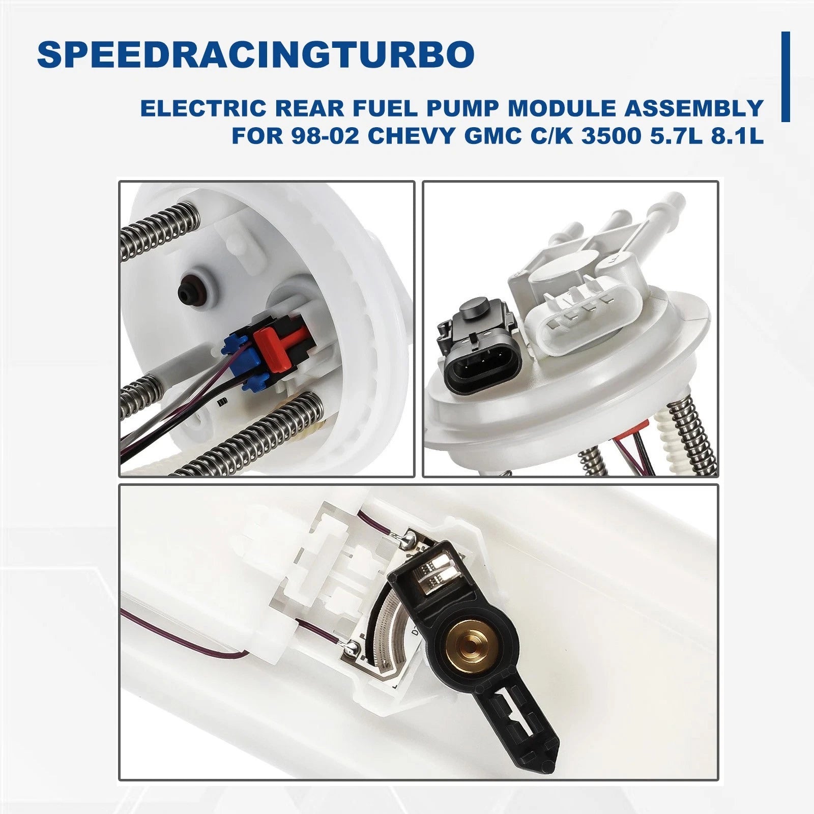 Electric Rear Fuel Pump Module Assembly for Chevy GMC C/K 3500 (1998–2002)