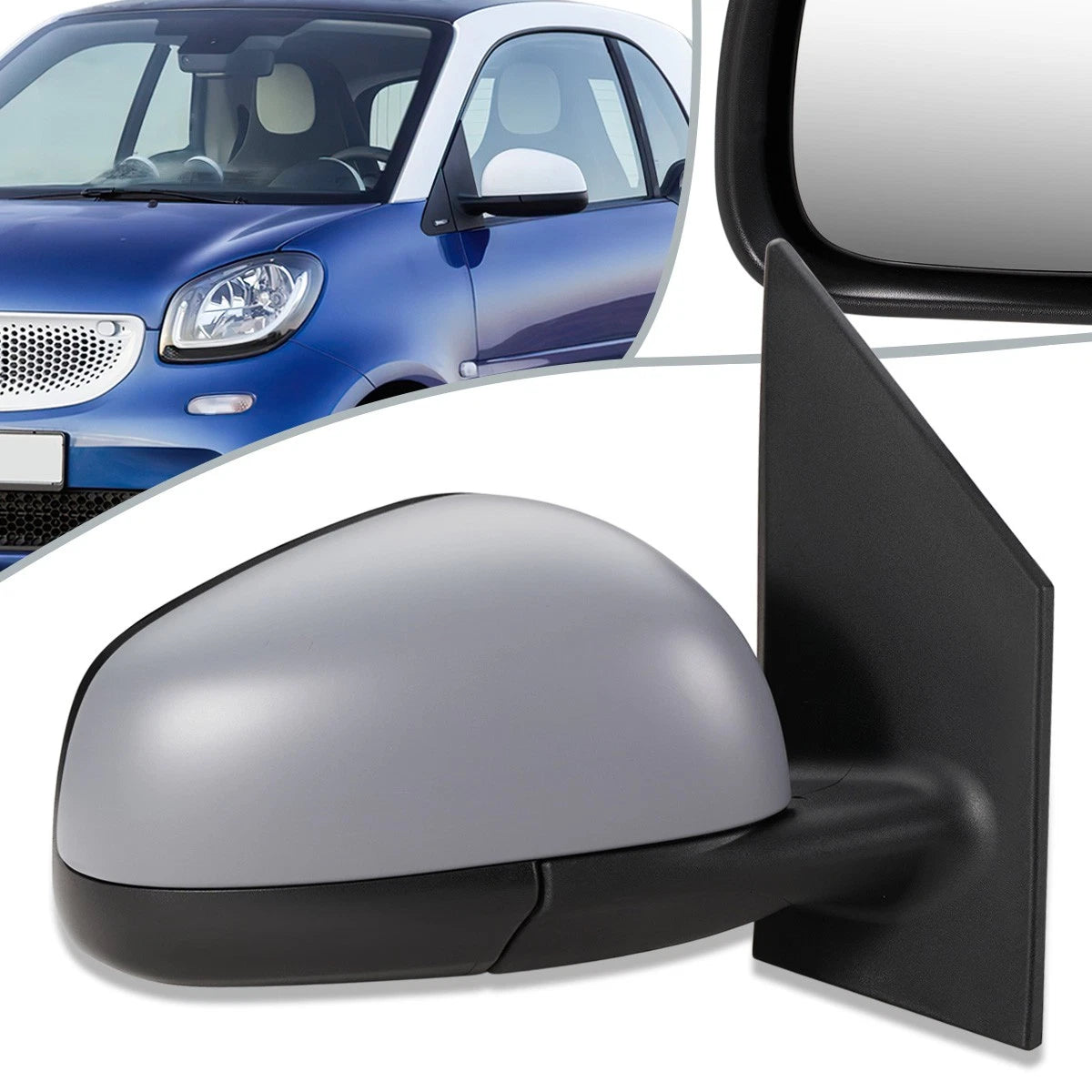 Power Passenger Side Door Mirror for Smart Fortwo (2016–2017) SM1321103