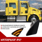 Smoke Fender Side Marker Signal Light for Kenworth T660 (2004–2019)