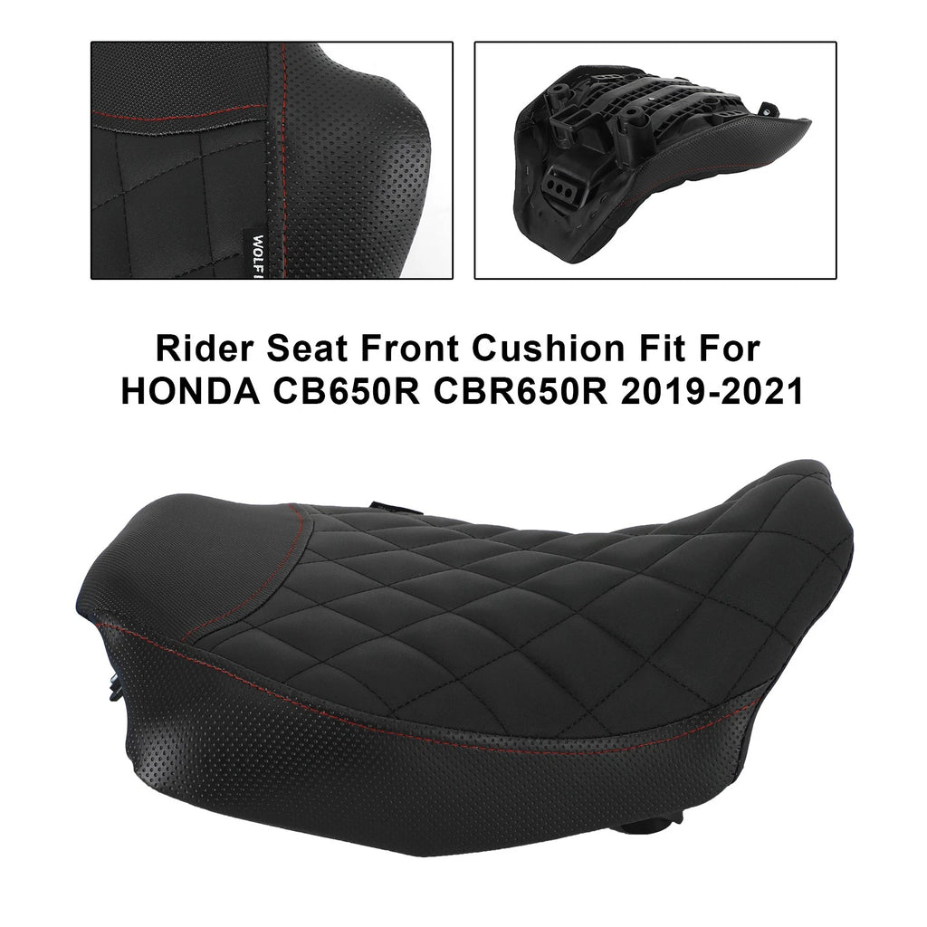 Seat Covers for Honda CBR650R (2019–2023) - Black, Set of 2