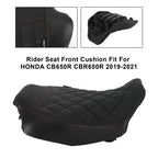 Seat Covers for Honda CBR650R (2019–2023) - Black, Set of 2