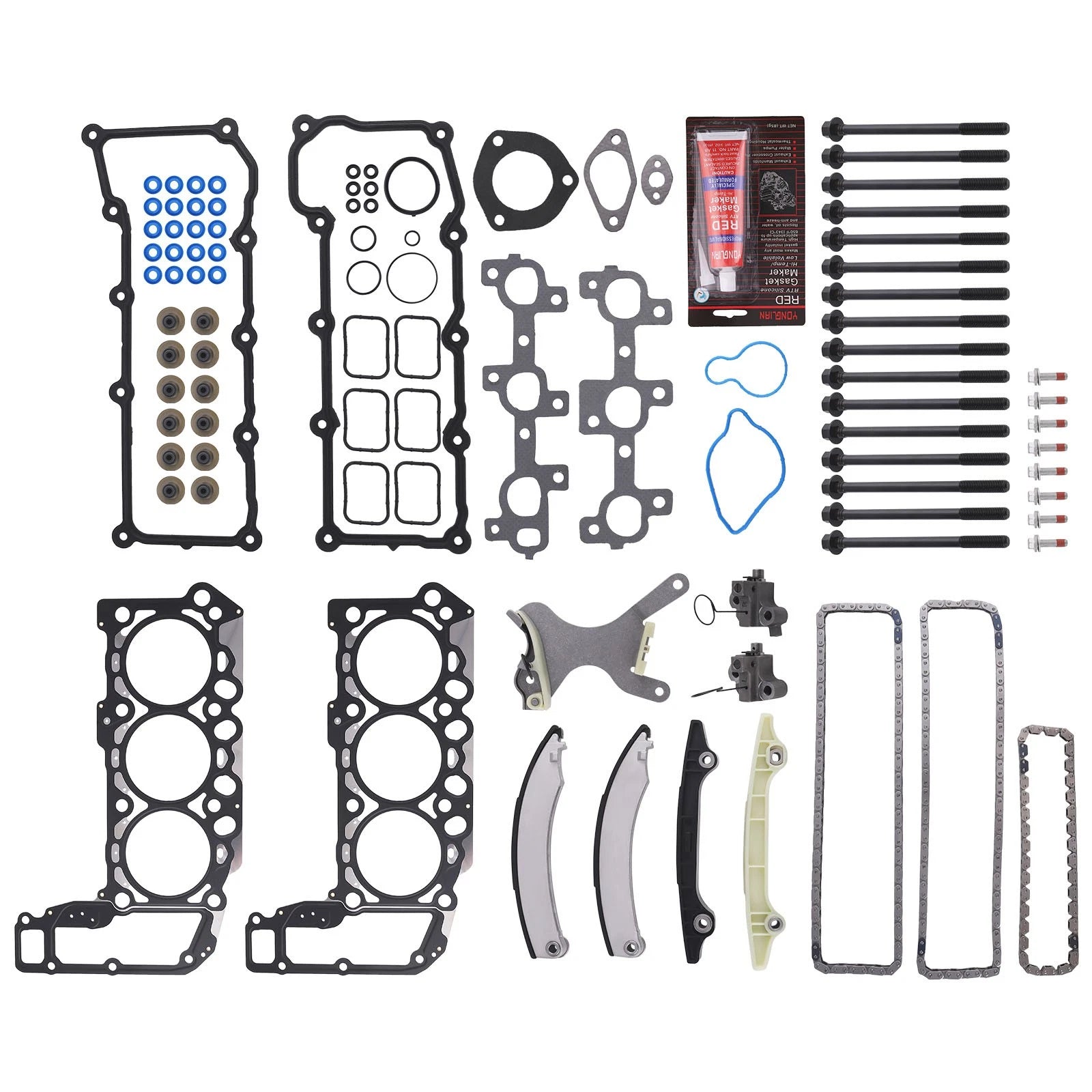 Timing Chain Kit and Head Gasket Set for Dodge Jeep (2002–2005)